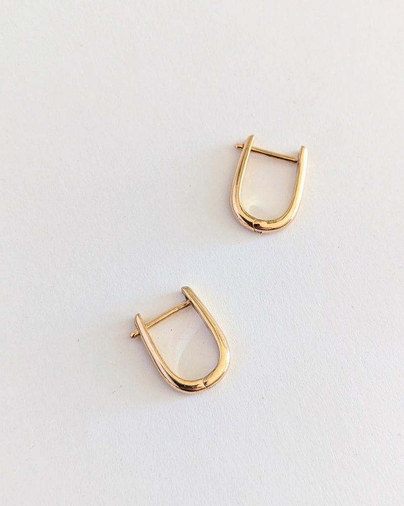 Créoles graphique plaqué or lydie smith